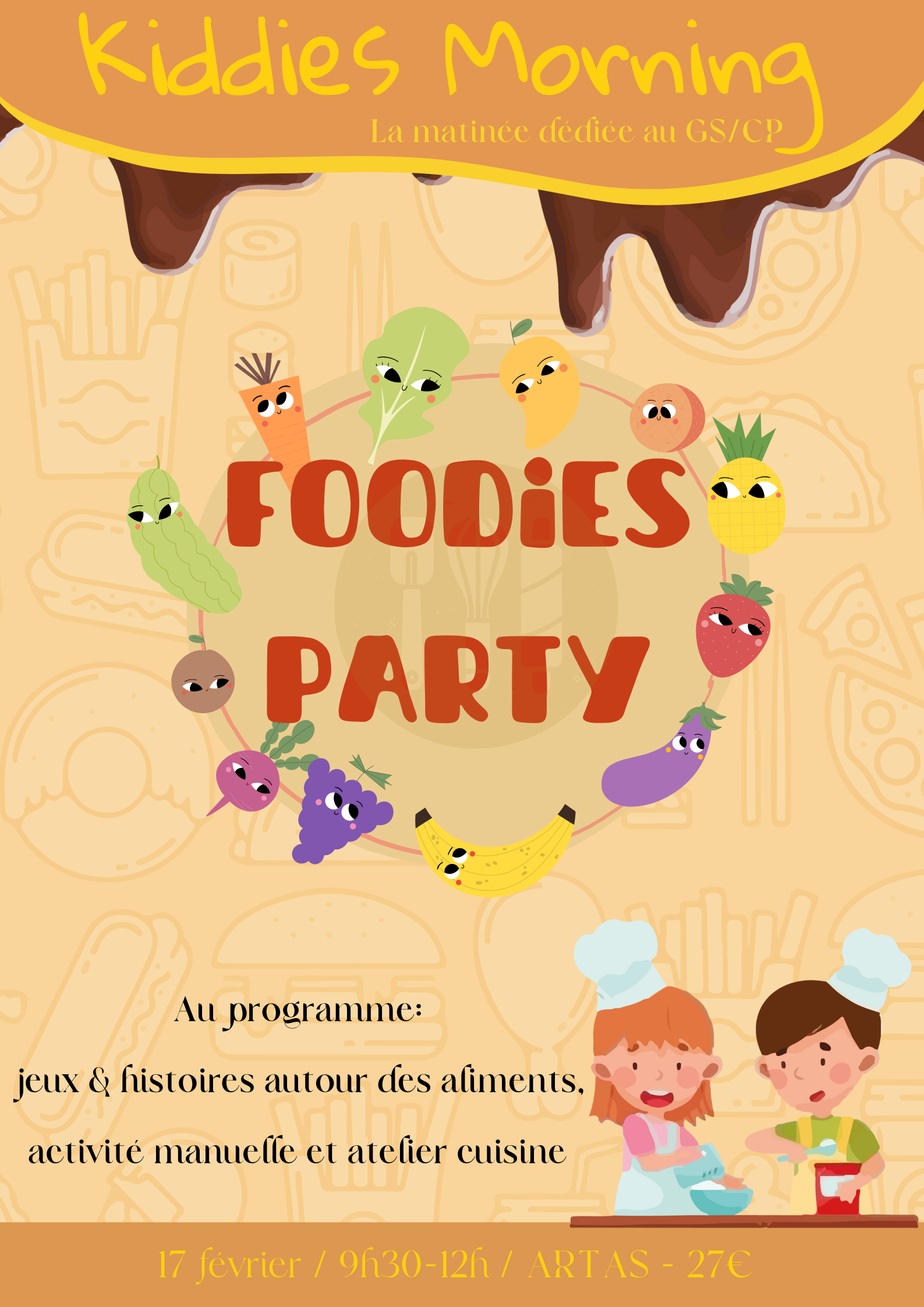 Kiddies Morning Stage maternelle CP Foodies Party