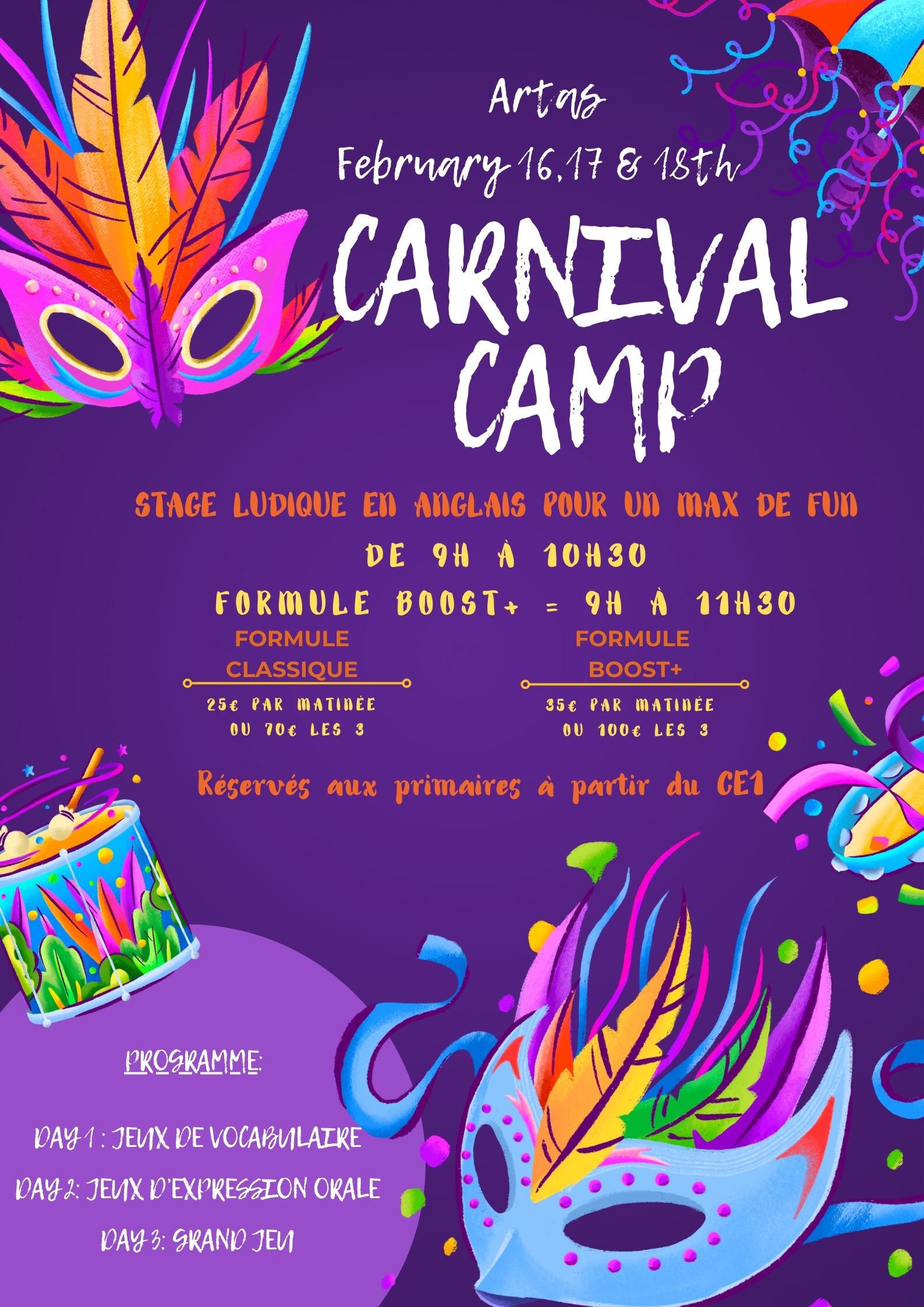 stages carnival camp