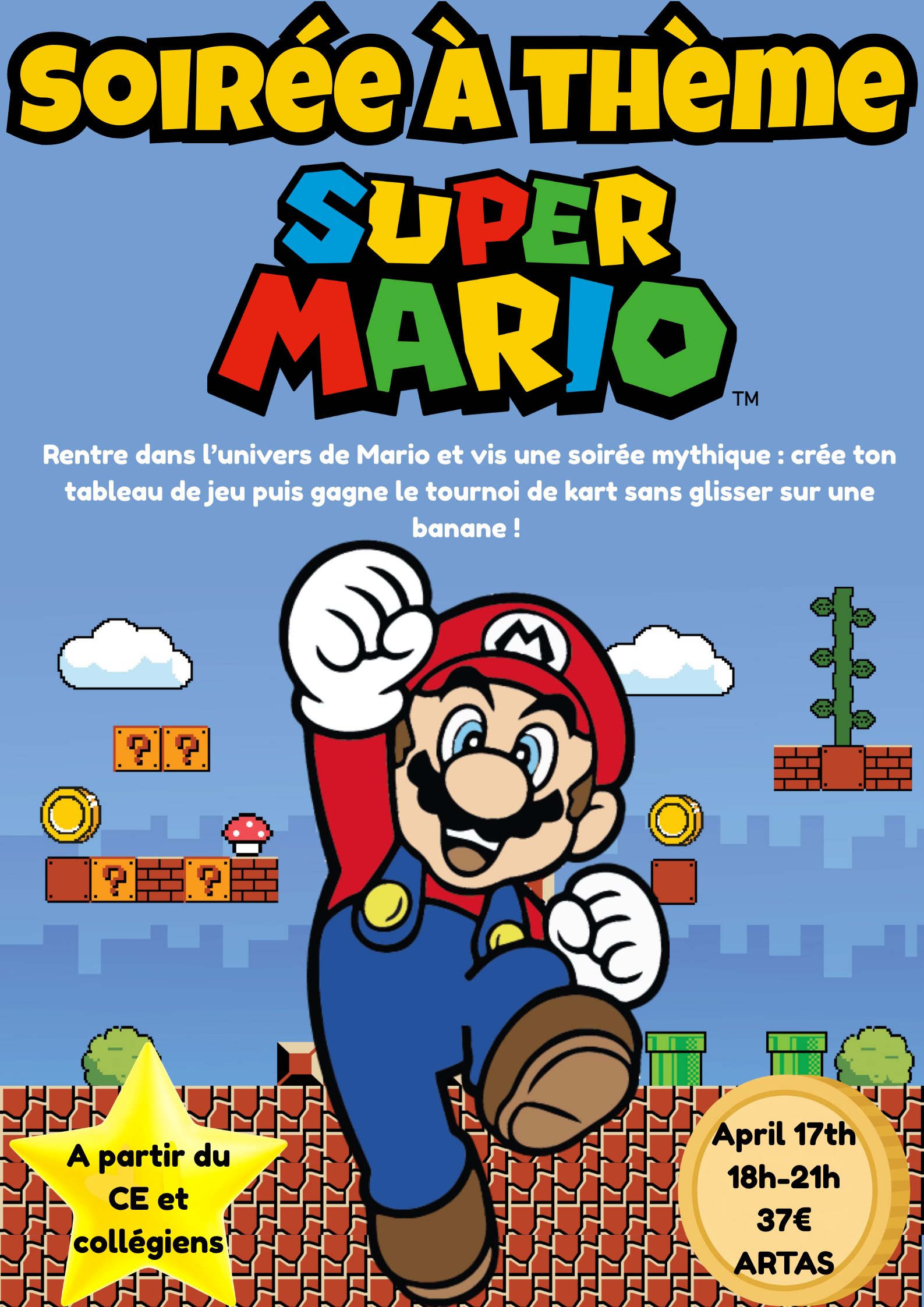 Soirée à thème super Mari