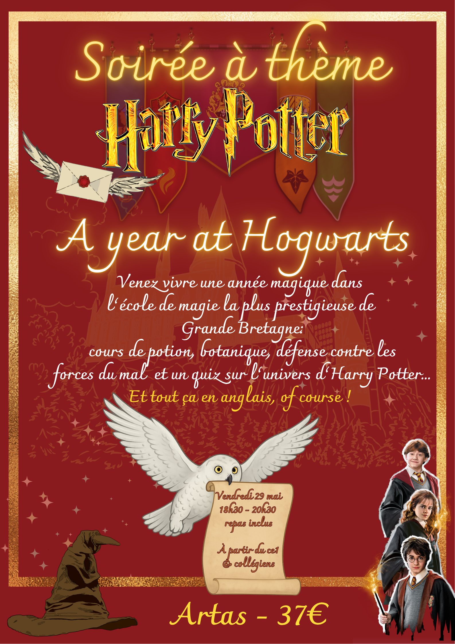 Soirée à thème Harry Potter - A year at Hogwarts